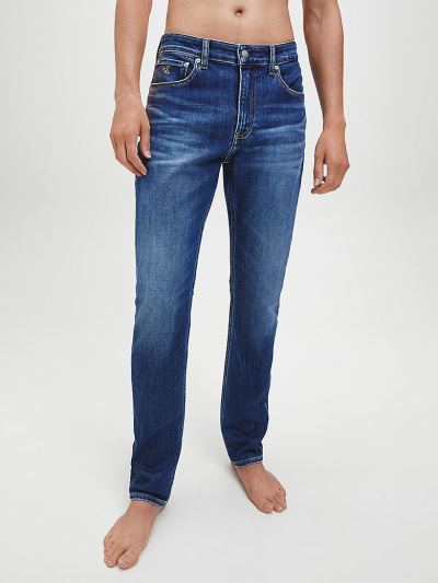 Calvin Klein Ruhák HU874414 | Calvin Klein Slim Tapered Férfi Farmernadrág Kék